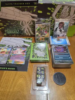Pokemon Tcg Perfect Order EMPTY etb With PROMO & Extra Cards & Accessories - Image 1