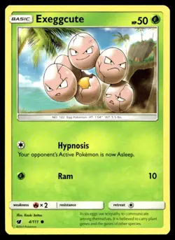 Exeggcute SM - Crimson Invasion 4/111 MP Pokemon TCG | Buy 10 Get 10 Free - Image 1