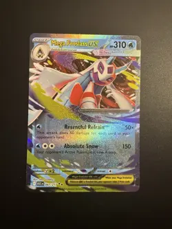 Mega Froslass EX ASCN 047/217 Full Art Holo EX Ancient English Pokemon TCG Card - Image 1