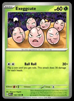 Exeggcute SV: Scarlet & Violet 151 102/165 MP Pokemon TCG | Buy 10 Get 10 Free - Image 1