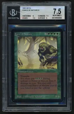 ***BGS 7.5 Beta Force of Nature*** MTG Beta Magic Kid Icarus - Image 1
