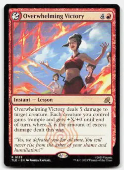 Overwhelming Victory Avatar The Last Airbender Eternal-Legal TLE 123 R MTG NM - Image 1