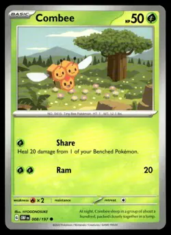 Combee SV03: Obsidian Flames 008/197 MP Pokemon TCG | Buy 10 Get 10 Free - Image 1