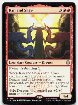 Ran and Shaw Avatar The Last Airbender TLA 150 R MTG NM - Image 1