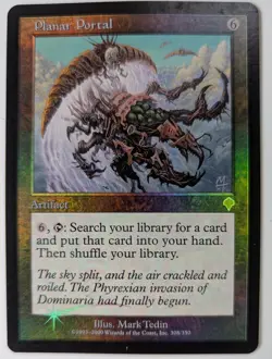 Magic the Gathering PLANAR PORTAL #308/350 Invasion Artifact Foil Rare LP 2000 - Image 1