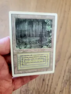 MTG Bayou Revised Edition Regular Rare - Dual Land - Image 2
