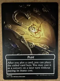 Angel Plot Double-Sided Token - Outlaws of Thunder Junction - NM MTG - Image 2