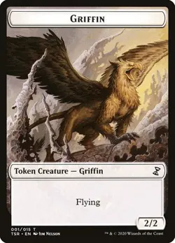 NM Griffin Token, MTG, Time Spiral Remastered Token, Magic Token - Image 1