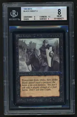 ***BGS 8 Beta Black Knight*** MTG Beta Magic Kid Icarus - Image 1