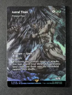 2025 Magic: The Gathering ASTRAL TITAN #0048 Final Fantasy Showcase Foil English - Image 1
