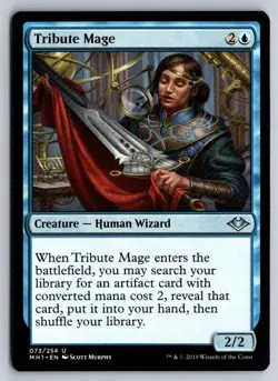 Tribute Mage 73 Uncommon Modern Horizons Magic: The Gathering Near Mint - Image 1