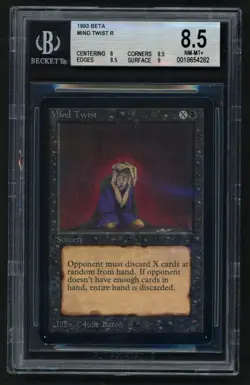 ***BGS 8.5 Beta Mind Twist*** MTG Beta Magic Kid Icarus - Image 1
