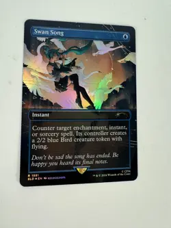 SWAN SONG MAGIC THE GATHERING MTG SECRET LAIR HATSUNE MIKU FOIL - Image 1