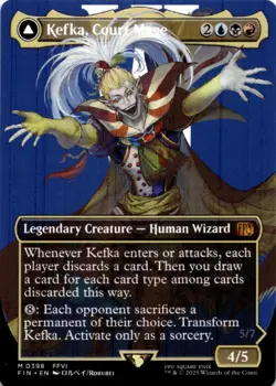 MTG Kefka, Court Mage (0398) (Borderless) Normal NM FINAL FANTASY Magic 398 - Image 1