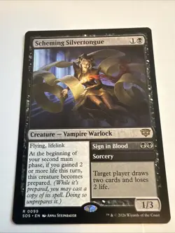 Scheming Silvertongue - Secrets of Strixhaven - NM-Mint - SOS - Image 2
