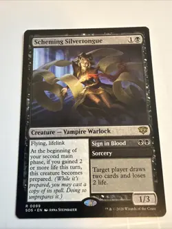 Scheming Silvertongue - Secrets of Strixhaven - NM-Mint - SOS - Image 3