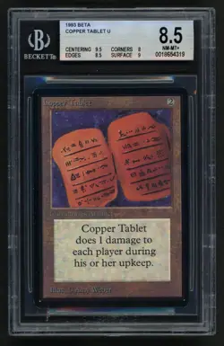 ***BGS 8.5 Beta Copper Tablet*** MTG Beta Magic Kid Icarus - Image 1
