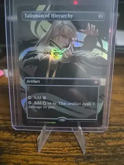 MTG Talisman of Hierarchy BORDERLESS FOIL 0431 SOC - Image 1