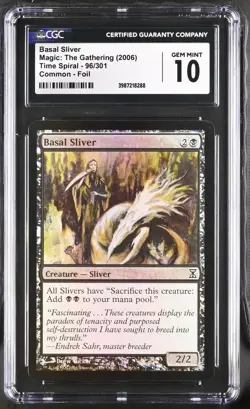 BASAL SLIVER Time Spiral Foil C CGC 10 MTG [Nostalgium] - Image 1