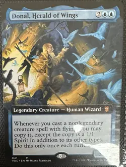 Donal, Herald of Wings (Extended Art) Commander: Innistrad: Crimson Vow MTG - Image 1