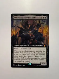 Timothar, Baron of Bats (Extended Art) 42 MTG Commander: Innistrad: Crimson Vow - Image 1