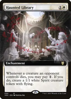 1x Haunted Library (Extended Art) - NM - See Pic for Set - SPARROW MAGIC - Image 1