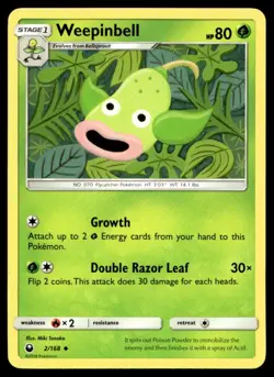 Weepinbell SM - Celestial Storm 2/168 MP Pokemon TCG | Buy 10 Get 10 Free - Image 1