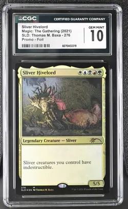SLIVER HIVELORD Secret Lair Foil Thomas Baxa CGC 10 MTG [Nostalgium] - Image 1