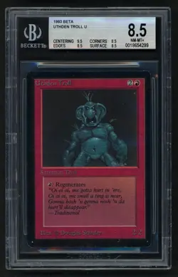 ***BGS 8.5 Quad+ Beta Uthden Troll*** MTG Beta Magic Kid Icarus - Image 1