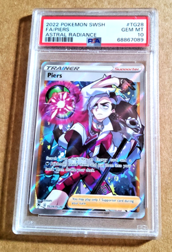 2022 Pokemon Astral Radiance PIERS #TG28 Full Art PSA 10 Gem Mint - Image 1
