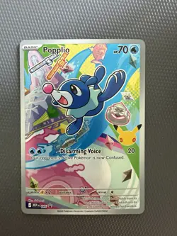 Popplio - 045 045 Holo Promo ME: Mega Evolution Promo Pokemon Holo Near Mint - Image 1