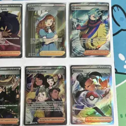Lot of 8 full art holo Pokemon TCG trainer cards NM - Image 2