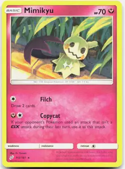 Mimikyu 112/181 Rare Team Up Pokemon Near Mint - Image 1