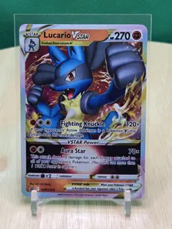 Lucario VSTAR SWSH214 Promo Sword And Shield Black Star Pokemon TCG - Image 1