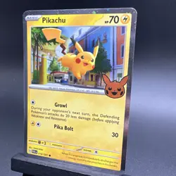 Pikachu Cosmos Holo 018/091 Trick or Trade 2024 Holo Pokemon - Image 2