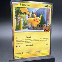 Pikachu Cosmos Holo 018/091 Trick or Trade 2024 Holo Pokemon - Image 3