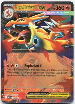 Mega Charizard Y ex 030 ME: Mega Evolution Promo Promo NM - Image 1