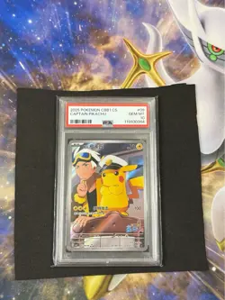 2025 POKEMON SIMPLIFIED CHINESE CBB1 C 0709/09 - CAPTAIN PIKACHU - PSA 10 - Image 1