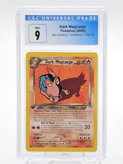 DARK MAGCARGO 2002 POKEMON NEO DESTINY 1ST EDITION #18/105 HOLO RARE CGC 9 Q5677 - Image 1