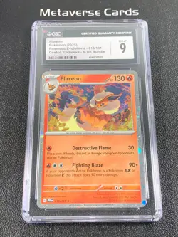 Pokemon Prismatic Evolutions Flareon 013/131 Costco Exclusive CGC9 - Image 1