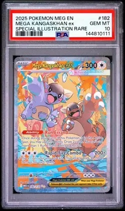 2025 Pokemon MEG EN #182 Mega Kangaskhan ex SIR PSA 10 GEM MINT - Image 1