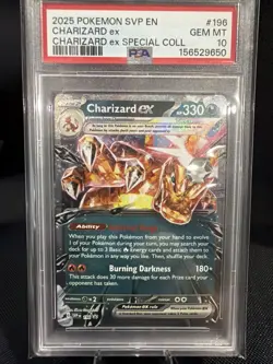 Pokemon TCG PSA Gem Mint 10 Charizard ex #196 Special Collection - Image 1