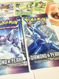 2007 Pokemon TCG Diamond & Pearl - Booster Pack Wrappers Lucario, Dialga, Palkia - Image 3