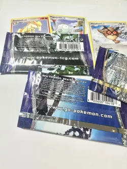 2007 Pokemon TCG Diamond & Pearl - Booster Pack Wrappers Lucario, Dialga, Palkia - Image 4
