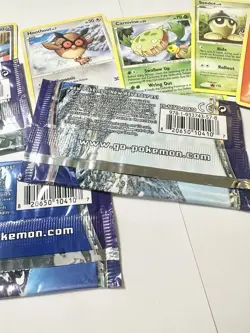 2007 Pokemon TCG Diamond & Pearl - Booster Pack Wrappers Lucario, Dialga, Palkia - Image 5