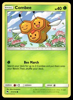 Combee SM - Lost Thunder 31/214 MP Pokemon TCG | Buy 10 Get 10 Free - Image 1