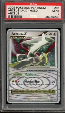 Pokemon Arceus LV.X 2009 Platinum Arceus Holo Rare #95 PSA 9 Mint - Image 1
