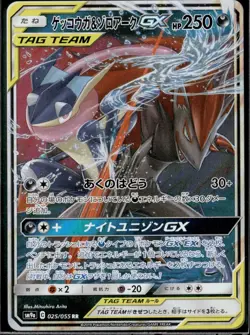 2019 Pokemon Japanese sm12a Greninja & Zoroark GX 072/173 RR Tagteam - Image 1