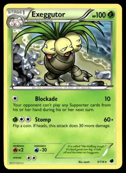 Exeggutor Plasma Freeze 5/116 MP Pokemon TCG | Buy 10 Get 10 Free - Image 1