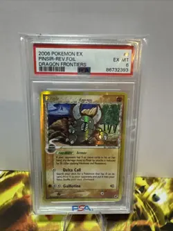 2006 Pinsir Rev Foil Dragon Frontiers Stamped 09 PSA 6 Pokemon - Image 1